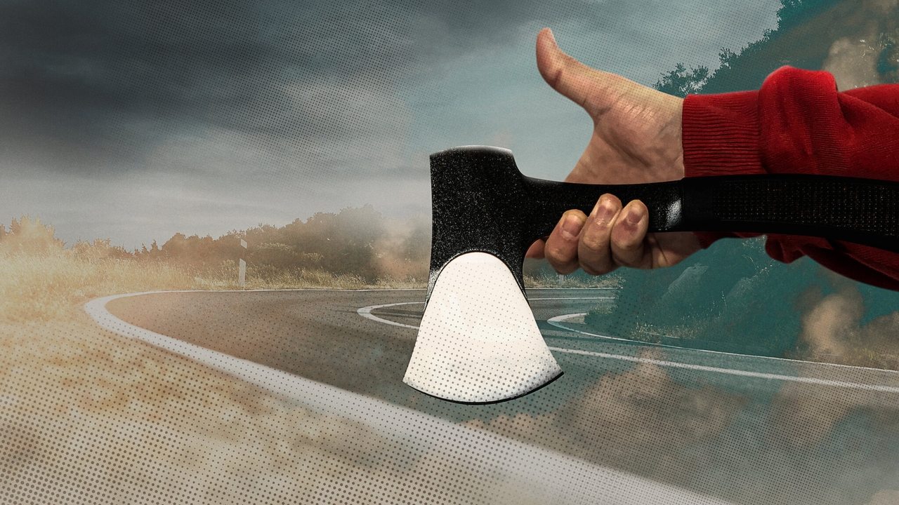 The Hatchet Wielding Hitchhiker (2023) backdrop artwork