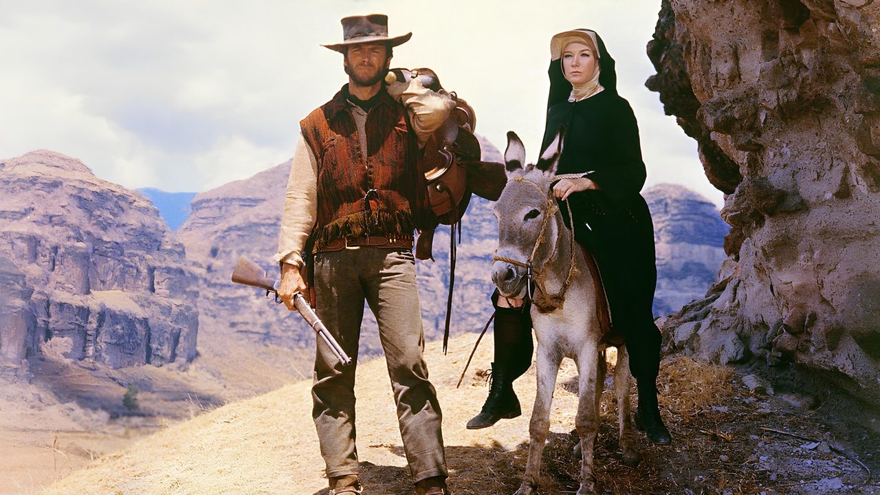 Two Mules for Sister Sara (1970) backdrop artwork