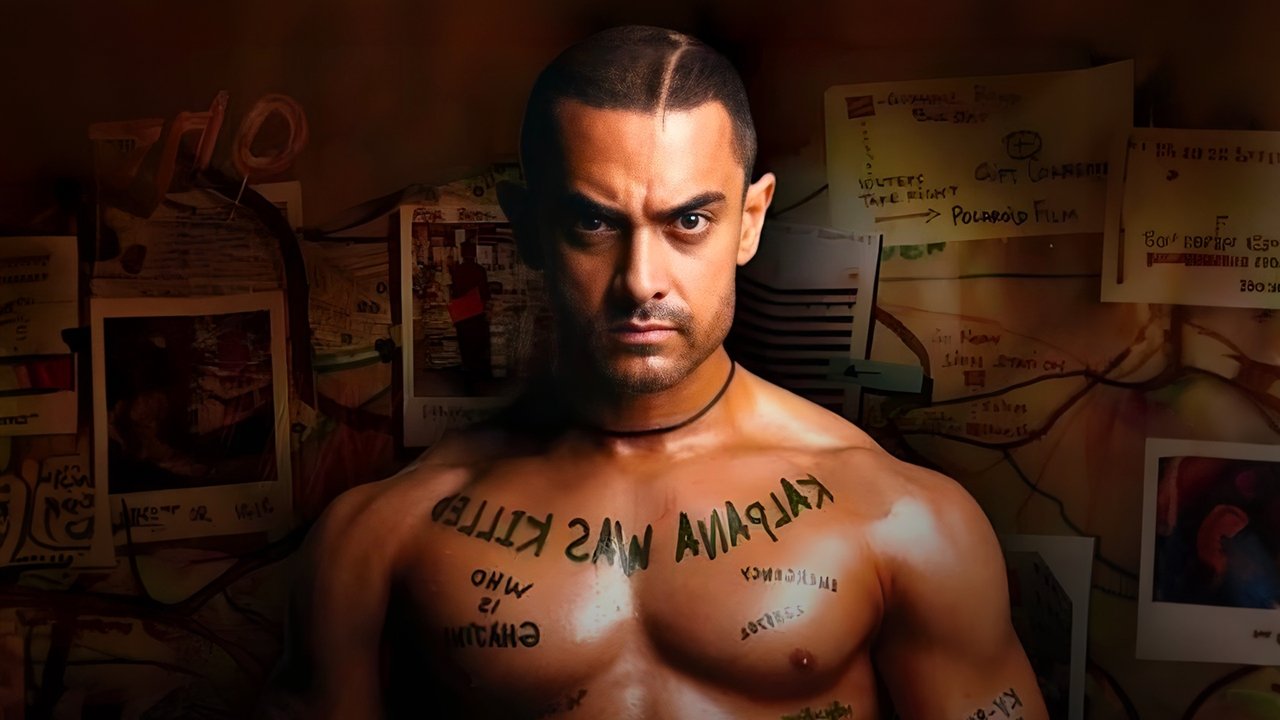 Ghajini (2008) backdrop artwork