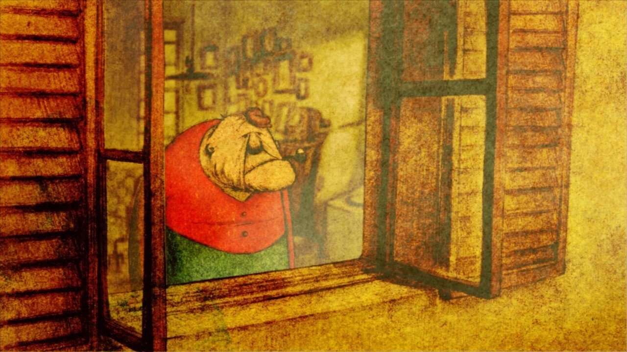 La Maison en Petits Cubes (2008) backdrop artwork