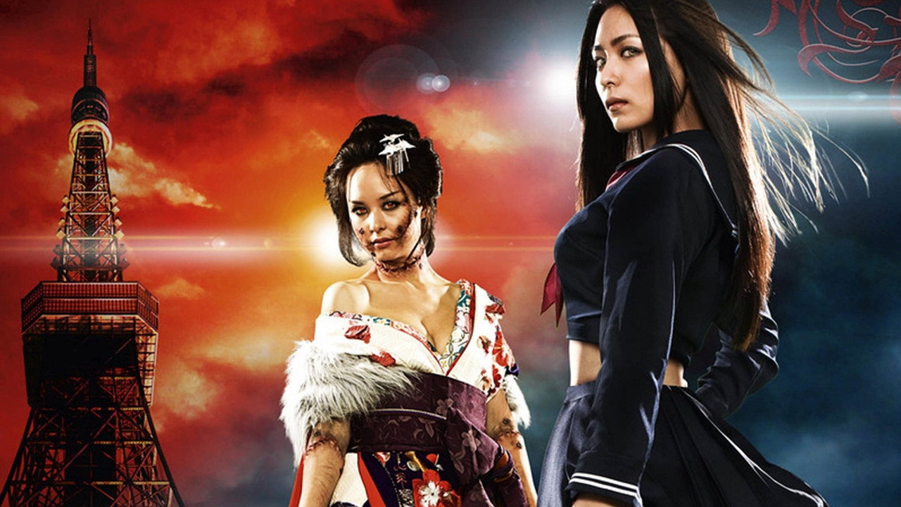 Vampire Girl vs. Frankenstein Girl (2009) backdrop artwork