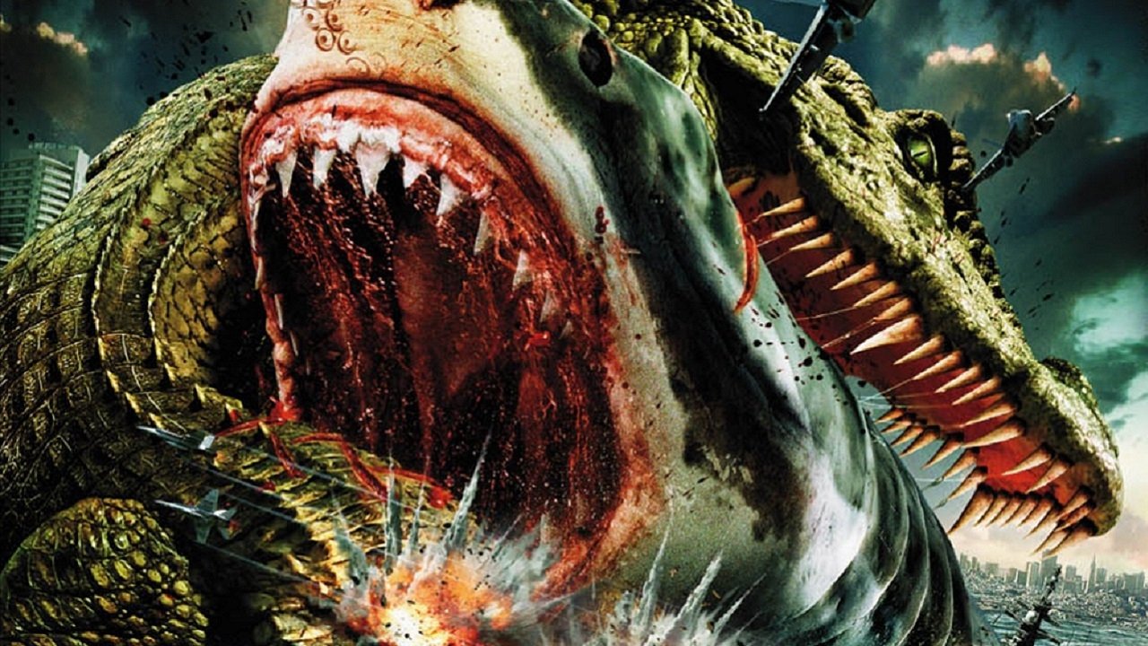 Mega Shark vs. Crocosaurus (2010) backdrop artwork