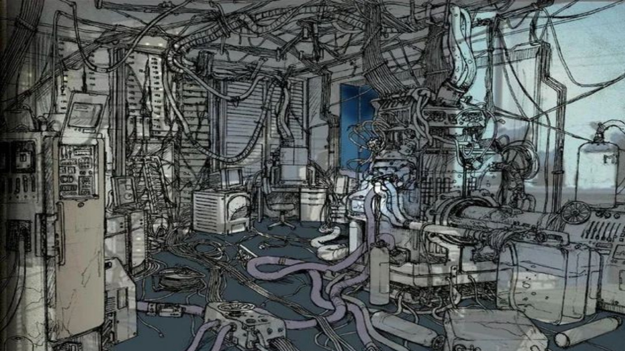 Serial Experiments Lain (1998) series backdrop artwork