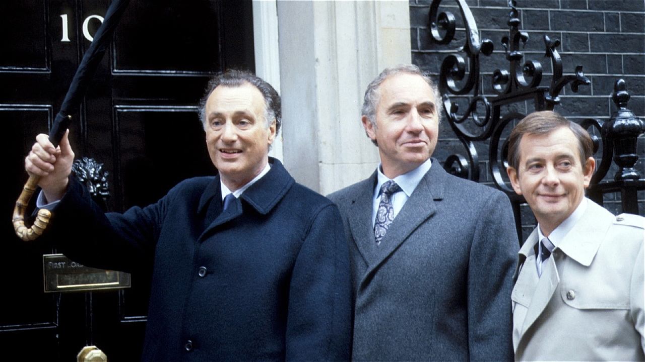 Yes, Prime Minister (1986) series backdrop artwork
