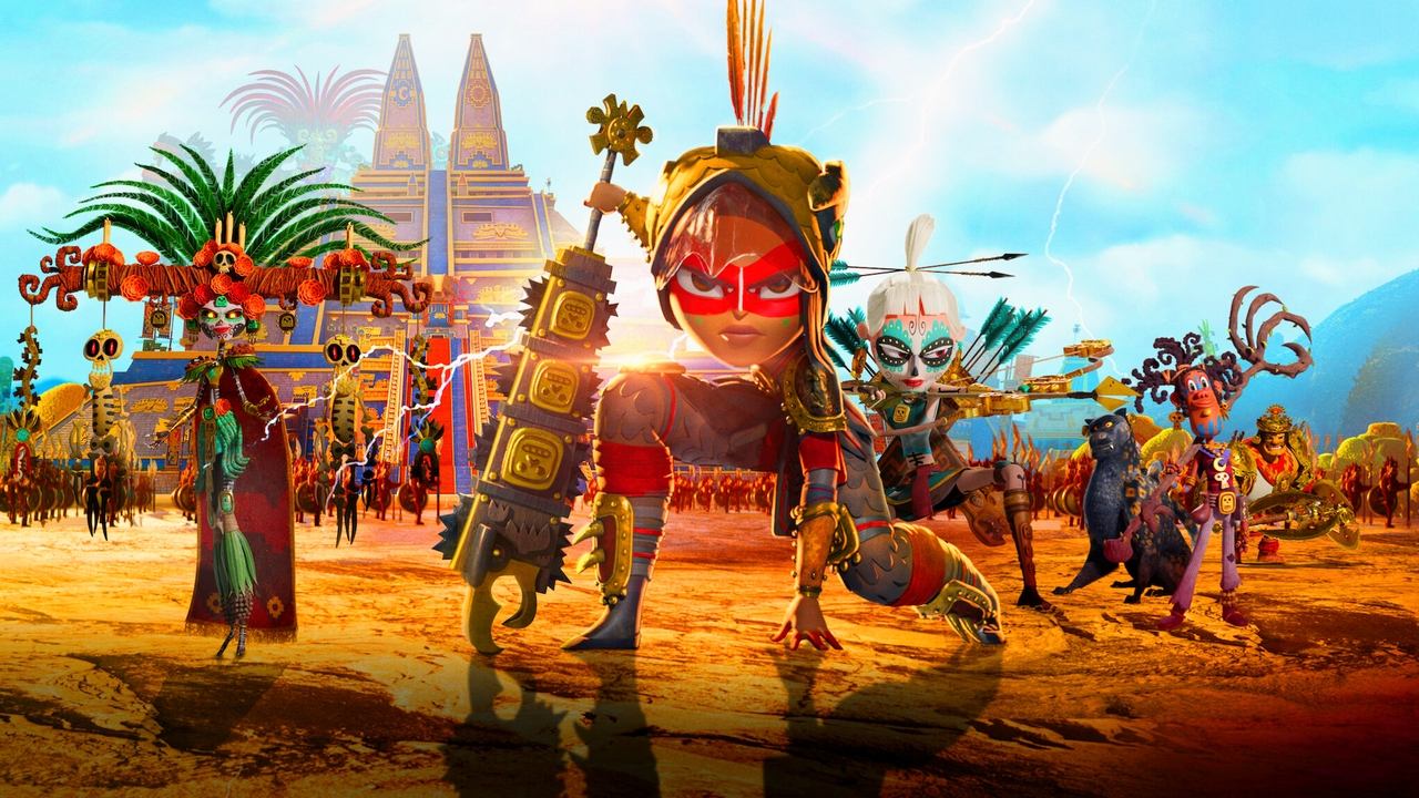 Maya and the Three (2021) series backdrop artwork