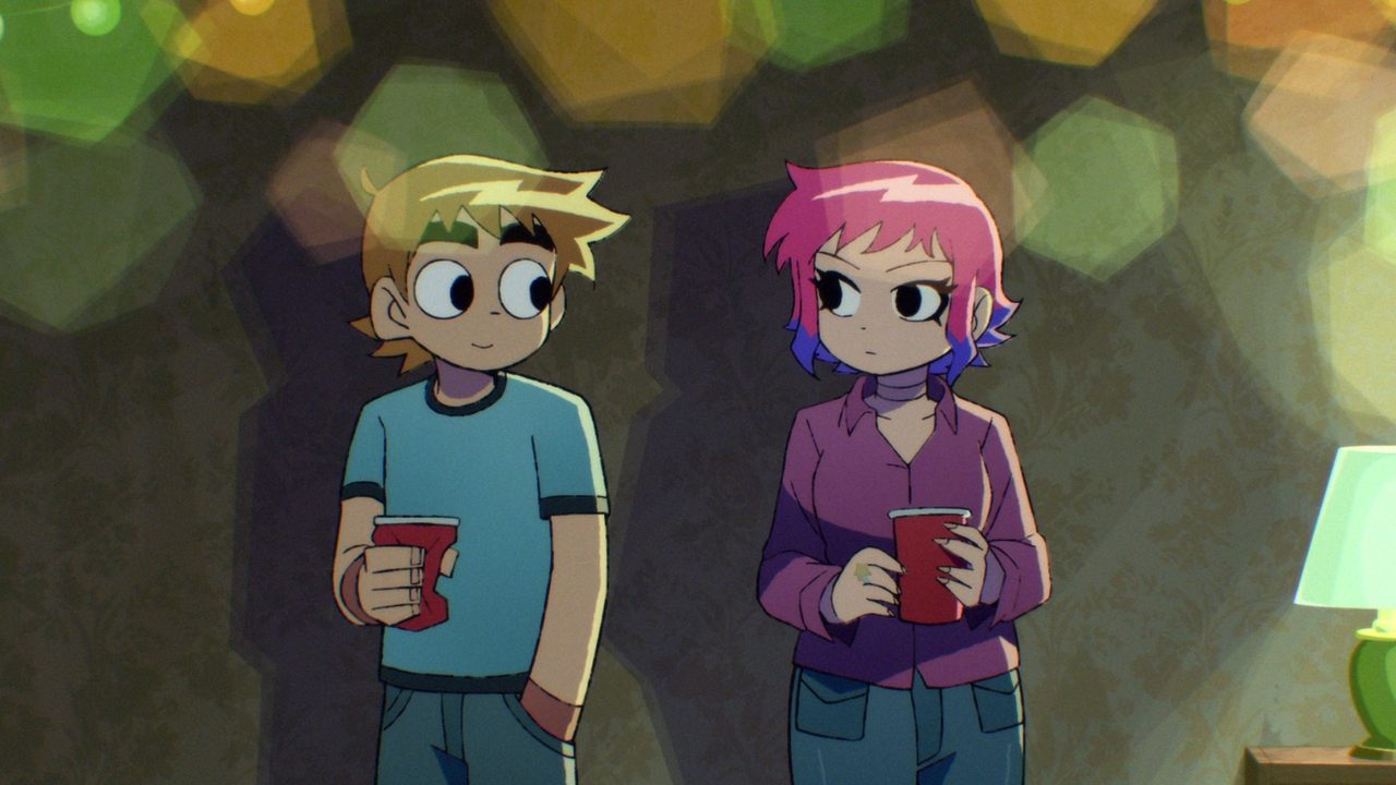 Scott Pilgrim Takes Off (2023) series backdrop artwork