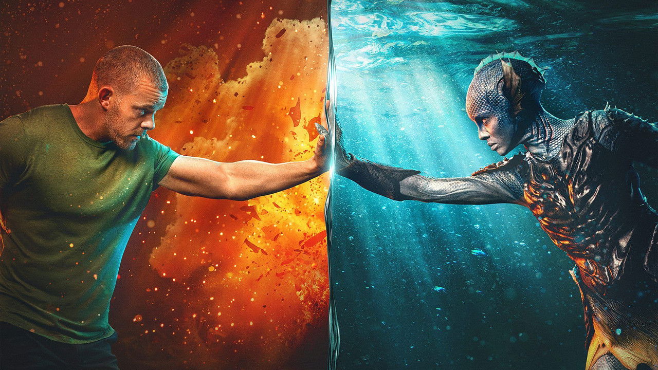 The War Between the Land and the Sea (2025) series backdrop artwork