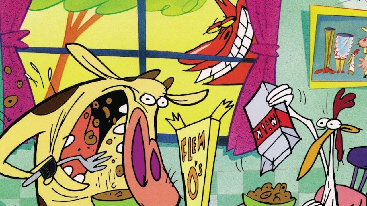 Cow and Chicken (1997) series backdrop artwork