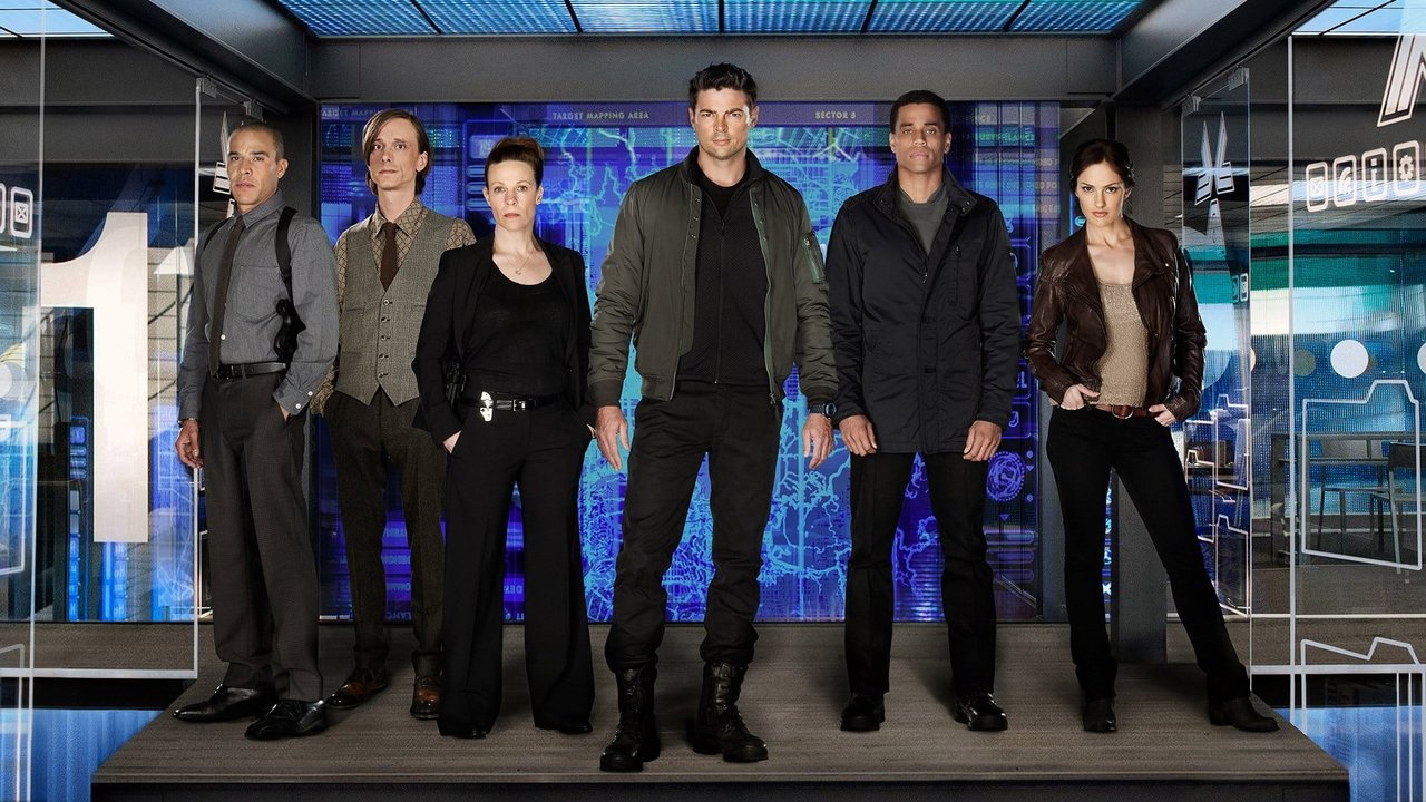 Almost Human (2013) series backdrop artwork