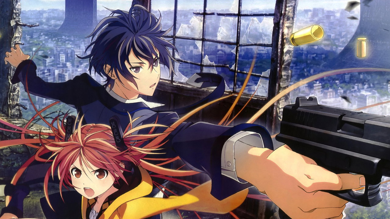 Black Bullet (2014) series backdrop artwork