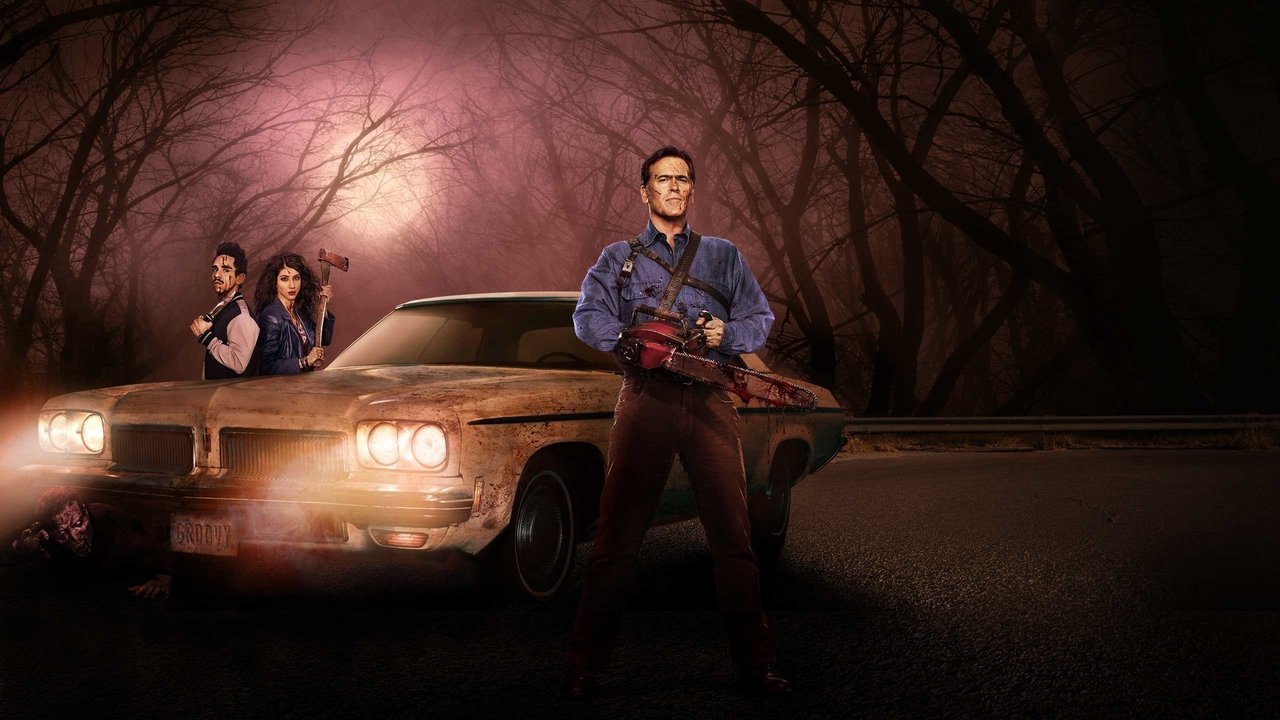Ash vs Evil Dead (2015) series backdrop artwork