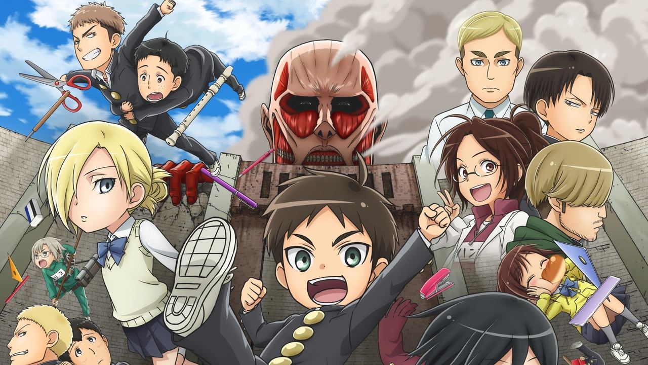 Attack on Titan: Junior High (2015) series backdrop artwork