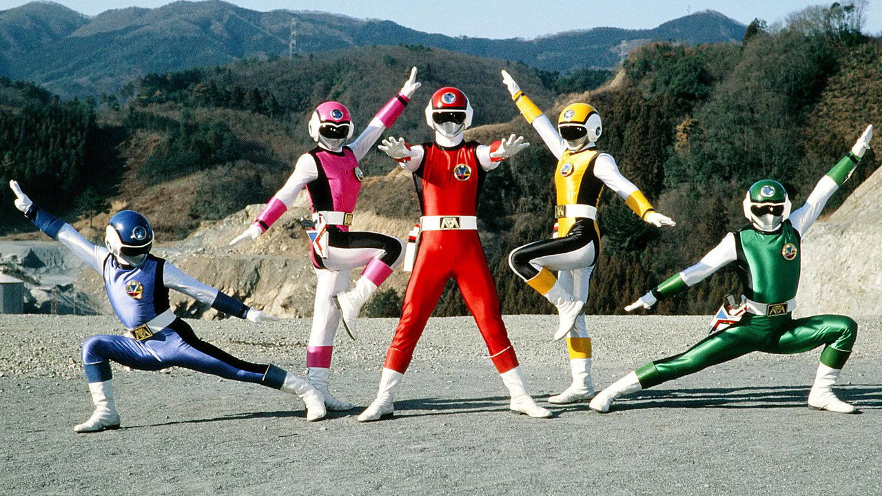 Choushinsei Flashman (1986) series backdrop artwork
