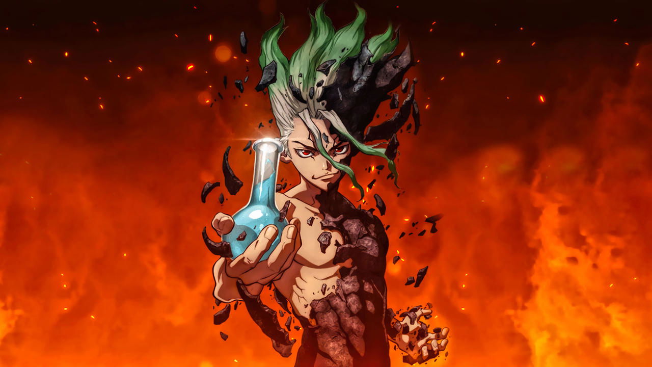 Dr. STONE (2019) series backdrop artwork