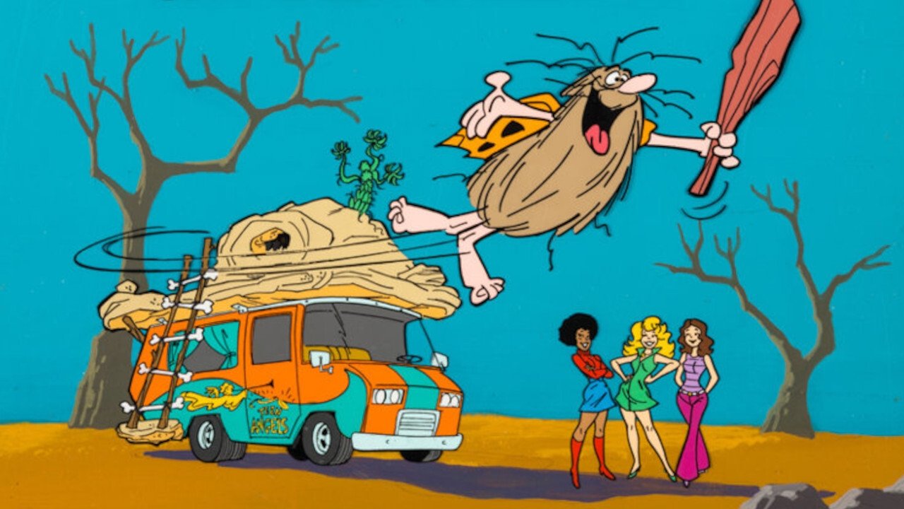Captain Caveman and the Teen Angels (1980) series backdrop artwork